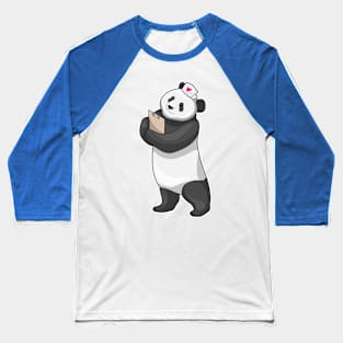 Panda Nurse Heart Baseball T-Shirt
